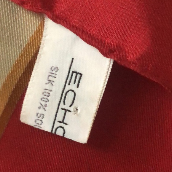 VTG Echo Christmas Ornament Print Festive & Gorgeous. 100% Silk - Picture 11 of 16